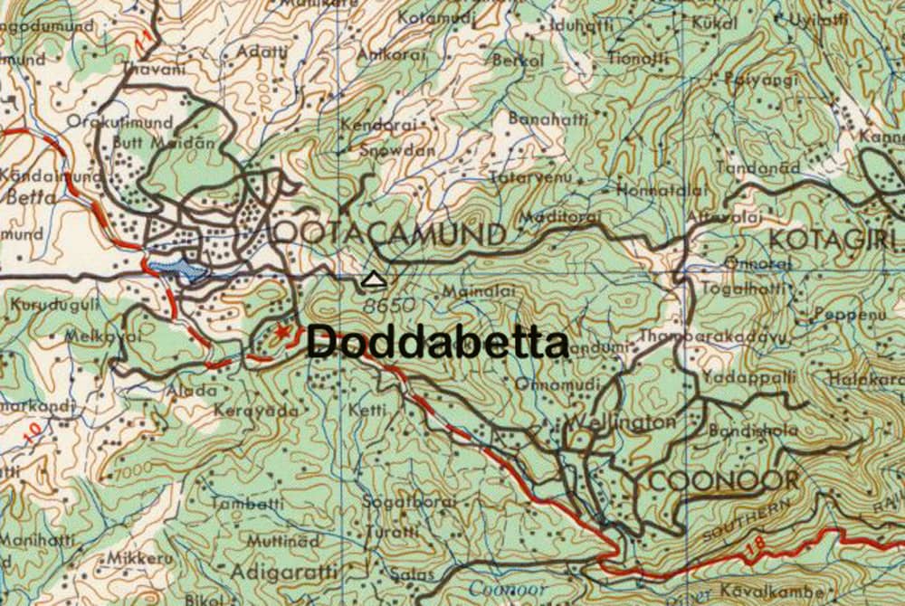 Doddabetta Peak, the Nilgiris' highest point