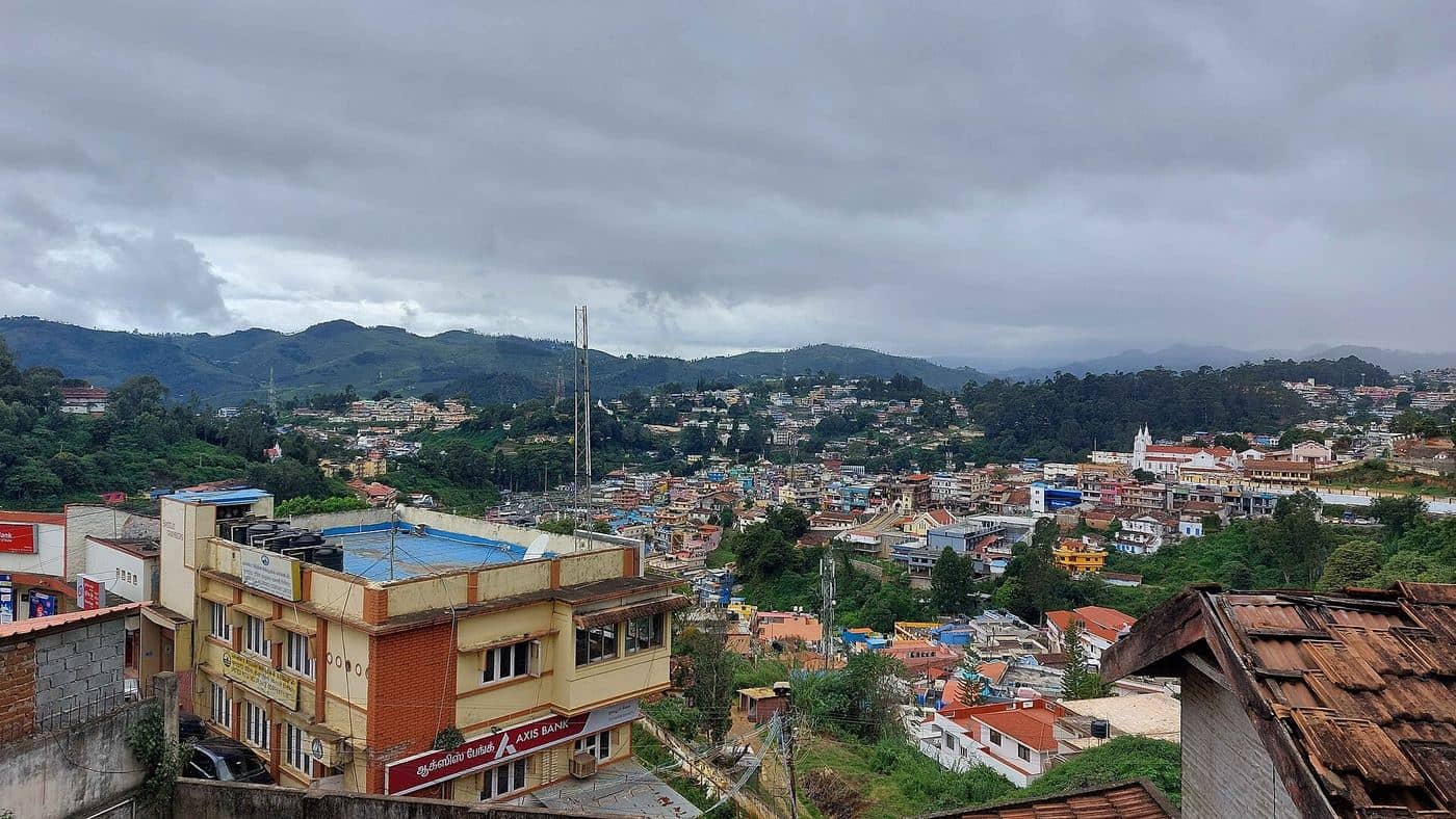 Coonoor hill town at dusk