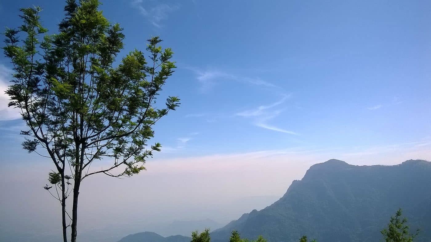 Ooty town wrapped in evening mist